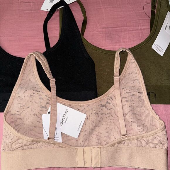 Three Calvin Klein Bralettes - Picture 4 of 4